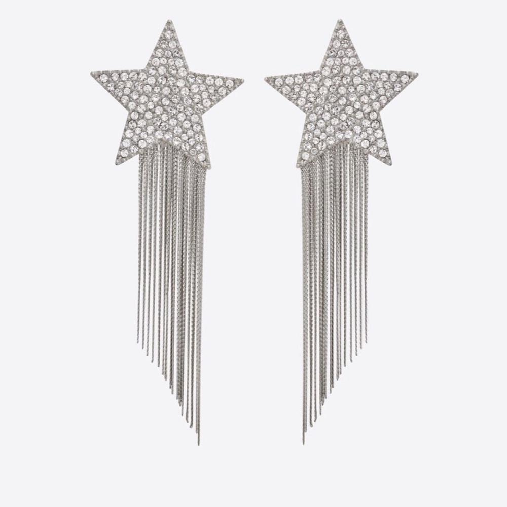 Saint Laurent star earrings